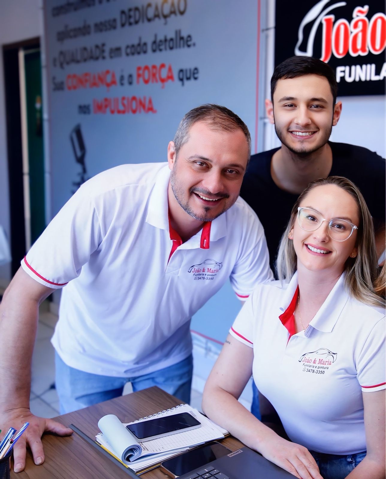 João e Maria - Proprietários da oficina